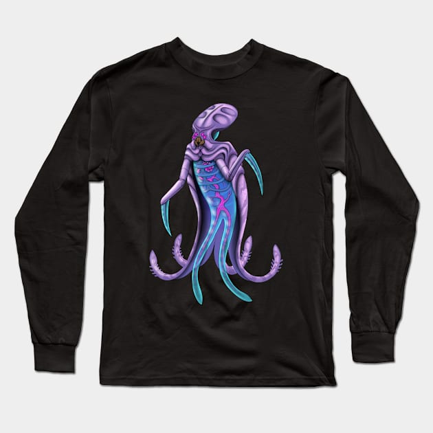 Warper alien cyborg Long Sleeve T-Shirt by DahlisCrafter